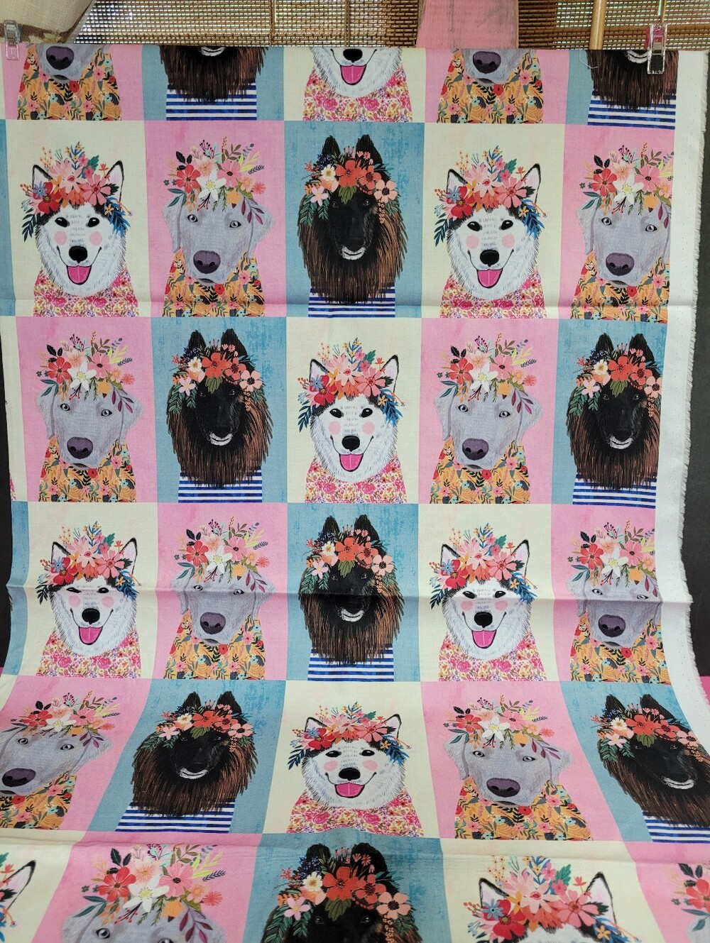 Mia Charro By Blend Floral Pets Dogs Sewing Fabric (1045)
